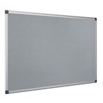 Bi-Office Maya Fire Retardant Noticeboard Grey Aluminium Frame 1500x1200mm SA1202170