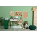 Bi-Office Pastel Cork Noticeboard Yellow Frame 600x400mm MC030011961