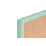 Bi-Office Pastel Cork Noticeboard Green Frame 600x400mm MC030011971