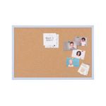 Bi-Office Pastel Cork Noticeboard Blue Frame 600x400mm MC030011981