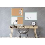 Bi-Office Pastel Magnetic Cork Combination Board Green Frame 60x40cm MX03106971