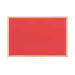 Bi-Office Double-Sided Board Cork Red Felt Pine Frame 60x40cm FB0310010