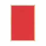 Bi-Office Double-Sided Board Cork Red Felt Pine Frame 60x40cm FB0310010