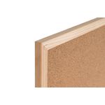 Bi-Office Double-Sided Board Cork Red Felt Pine Frame 60x40cm FB0310010