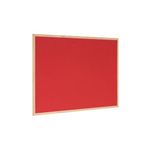 Bi-Office Double-Sided Board Cork And Felt 600x900mm Red FB0710010