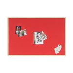 Bi-Office Double-Sided Board Cork And Felt 600x900mm Red FB0710010