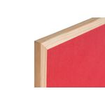 Bi-Office Double-Sided Board Cork And Felt 600x900mm Red FB0710010