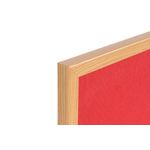 Earth Executive Felt Noticeboard 90x60cm Blue Oak MDF Frame FB0746239
