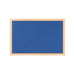 Earth Prime Felt Noticeboard 60x45cm Blue Oak MDF Frame FB0443233