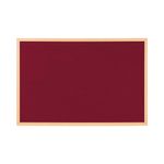 Bi-Office Earth Exec Felt Notice Board Oak Burgundy 120x90cm FB8533239