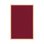 Bi-Office Earth Exec Felt Notice Board Oak Burgundy 120x90cm FB8533239