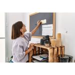 Earth Prime Felt Noticeboard 120x90cm Grey Oak MDF Frame FB1442233