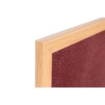 Earth Prime Felt Noticeboard180x120cm Burgundy Oak MDF Frame FB8533233