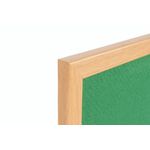 Bi-Office Earth Prime Felt Notice Board Oak MDF Frame Green 180x120cm FB8544233