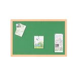 Bi-Office Earth Prime Felt Notice Board Oak MDF Frame Green 180x120cm FB8544233