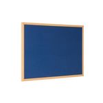 Earth Executive Felt Noticeboard 240x120cm Blue Oak MDF Frame FB8643239