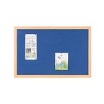 Bi-Office Earth Felt Notice Board 900x600mm Blue RFB0743233