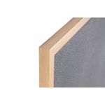 Earth Executive Felt Noticeboard 90x60cm Grey Oak MDF Frame FB0742239