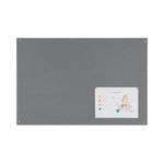 Bi-Office Unframed Noticeboard Grey Felt Surface 875x575mm FB0742397
