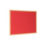 Earth Executive Felt Noticeboard 120x90cm Red Oak MDF Frame FB1446239