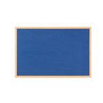 Bi-Office Earth Executive Felt Notice Board Oak Blu 120x90cm FB5143239
