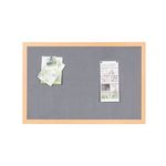 Earth Prime Felt Noticeboard 180x120cm Grey Oak MDF Frame FB8542233