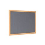 Earth Prime Felt Noticeboard 240x120cm Grey Oak MDF Frame FB8642233