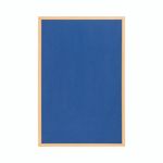 Earth Executive Felt Noticeboard 180x120cm Blue Oak MDF Frame FB8543239
