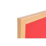 Earth Prime Felt Noticeboard 180x120cm Red Oak MDF Frame FB8546233