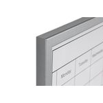 Bi-Office Magnetic Weekly Planner Whiteboard Grey Frame 60x40cm mm03000839