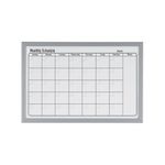 Bi-Office Magnetic Monthly Planner Whiteboard Grey Frame 60x40cm mm03062839