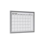 Bi-Office Magnetic Monthly Planner Whiteboard Grey Frame 60x40cm mm03062839