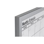Bi-Office Magnetic Monthly Planner Whiteboard Grey Frame 60x40cm mm03062839