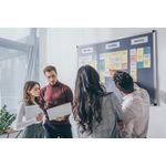 Bi-Office Maya Felt Noticeboard 2400x1200mm Blue 9200023