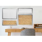 Bi-Office Positive Flow Metallic Silver Message Boards (Pack of 4) SOR-035