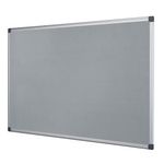 Bi-Office Maya Fire Retardant Noticeboard Grey Aluminium Frame 90x60cm SA0302170