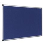 Bi-Office Maya Fire Retardant Noticeboard Blue Aluminium Frame 150x120cm SA1201170