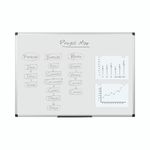 Bi-Office Maya Magnetic Drywipe Board 900x600mm MA0307170