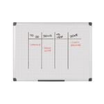 Bi-Office Maya Magnetic Whiteboard Gridded 600x450mm MA0247170