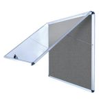 Bi-Office Enclore Fire Retardant Grey Lockable Door Top Hinged 8xA4 ST350102150