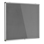 Bi-Office Enclore Fire Retardant Grey Lockable Door Top Hinged 18xA4 ST390102150