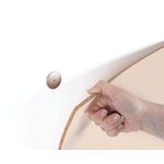 Bi-Office Loop Magnetic Lacquered Steel Surface Frameless board 1800x1000mm Desert WRL01870101