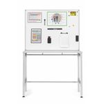 Bi-Office Industrial Desk Magnetic Whiteboard Lacquered Steel 120x90cm SD162606