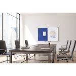 Bi-Office Maya Combination Board Blue Felt/Drywipe Surface 180x120cm XA2717170
