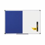 Bi-Office Maya Combination Board Blue Felt/Drywipe Surface 180x120cm XA2717170