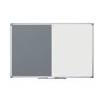 Bi-Office Maya Combination Board Grey Felt/Drywipe Surface 180x120cm XA2720170