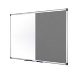 Bi-Office Maya Combination Board Grey Felt/Drywipe Surface 180x120cm XA2720170