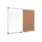Bi-Office Maya Combination Board Cork/Drywipe Surface 80x60cm XA1302170