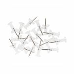 Bi-Office Push Pins Clear/Transparent (Pack of 200) PI0326
