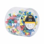 Bi-Office Push Pins Assorted Colours (Pack of 200) PI0324